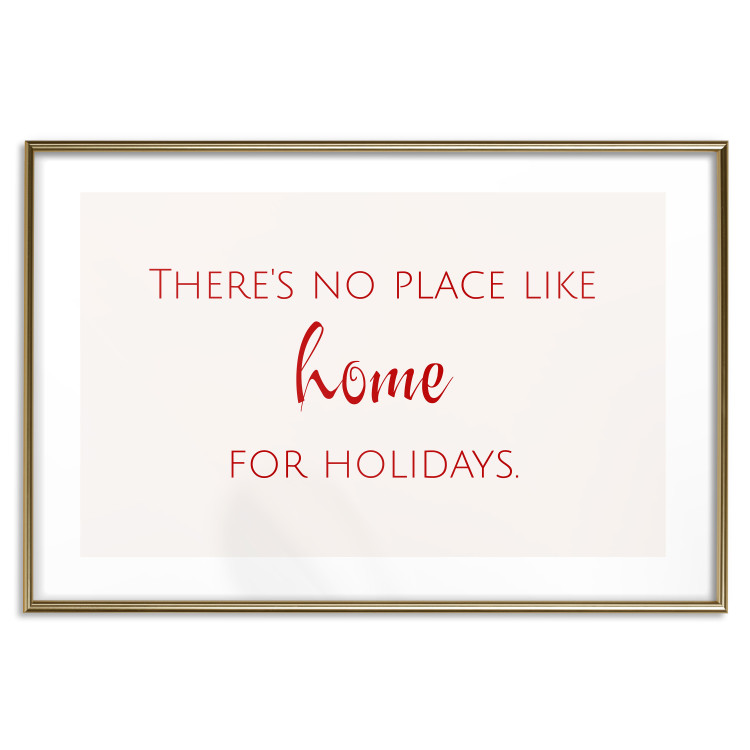 Wall Poster Christmas Quote - Red Writing in English on a White Background 151709 additionalImage 23