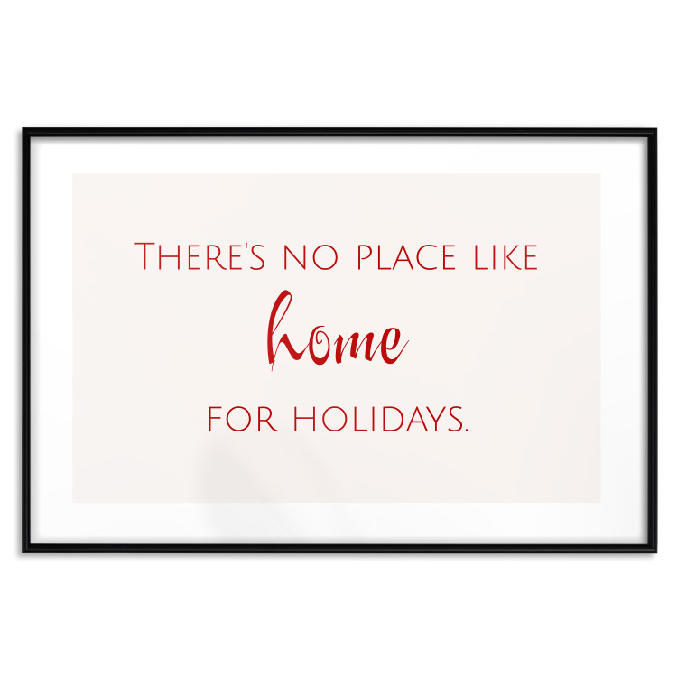 Wall Poster Christmas Quote - Red Writing in English on a White Background 151709 additionalImage 25