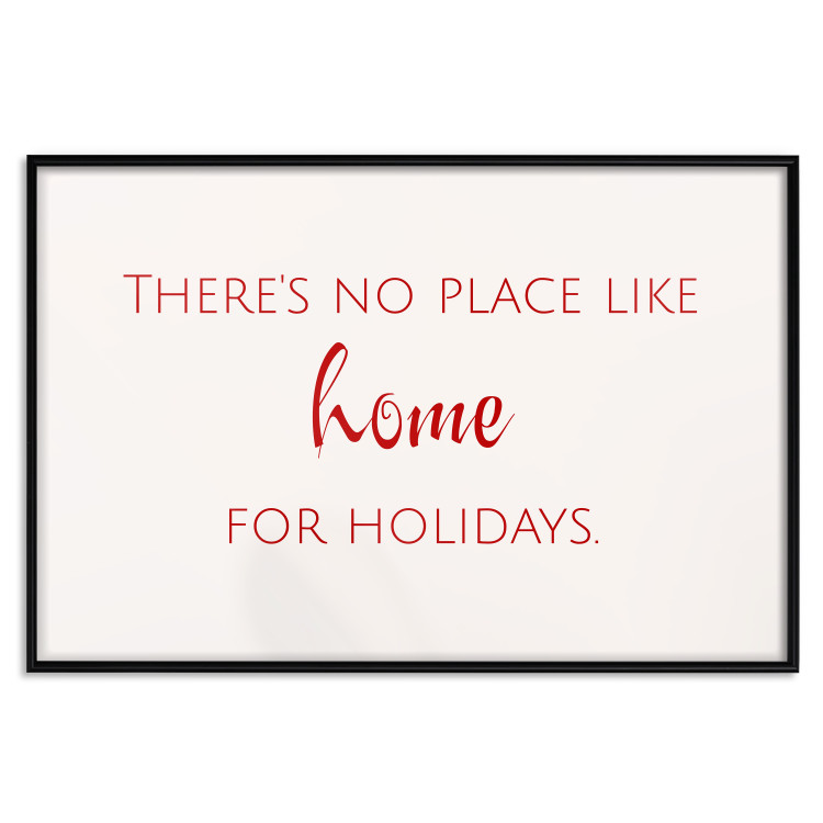 Wall Poster Christmas Quote - Red Writing in English on a White Background 151709 additionalImage 21