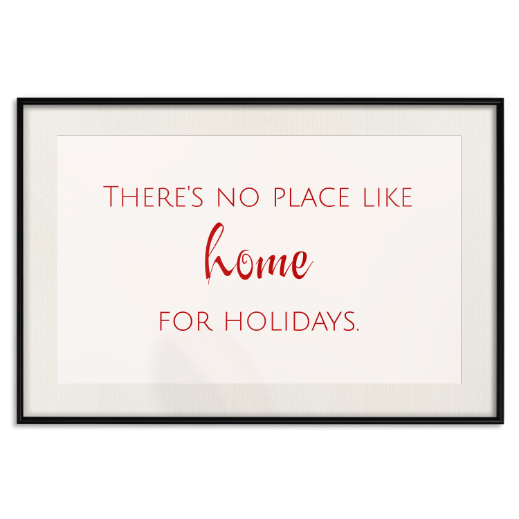 Wall Poster Christmas Quote - Red Writing in English on a White Background 151709 additionalImage 24