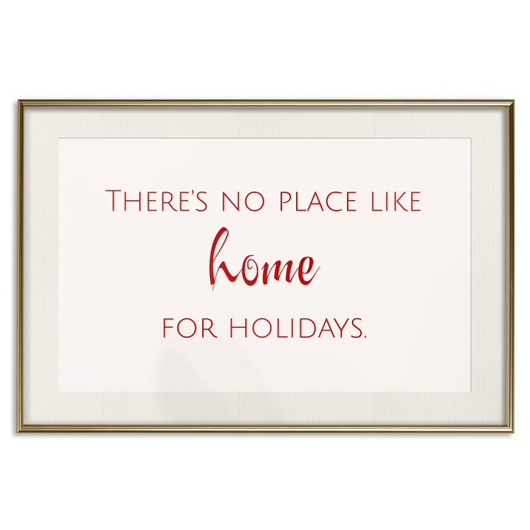 Wall Poster Christmas Quote - Red Writing in English on a White Background 151709 additionalImage 27