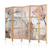 Room Divider Screen Leaf Outlines - Linear Composition on a Subdued Abstract Background II [Room Dividers] 151909 additionalThumb 5