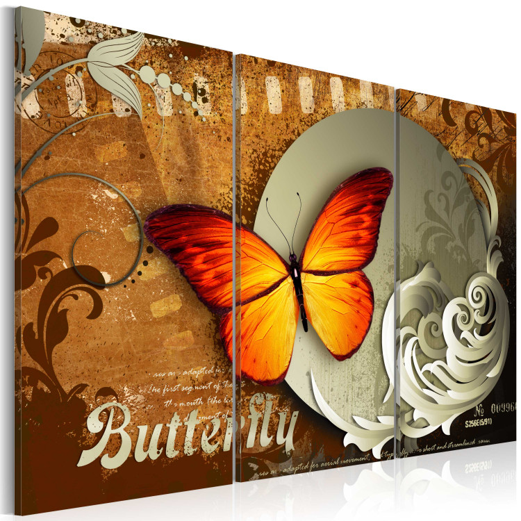 Canvas Fiery butterfly and  full moon 55509 additionalImage 2