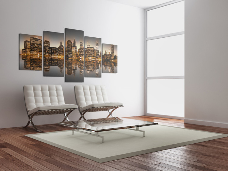 Canvas Print Inspired NYC - 5 pieces 58309 additionalImage 3