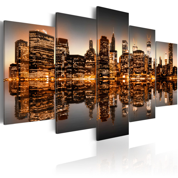 Canvas Print Inspired NYC - 5 pieces 58309 additionalImage 2