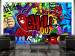 Wall Mural Chili Out - Street Art with Colorful English Inscriptions and a Chili Pepper 60609