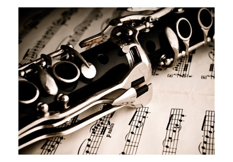 Photo Wallpaper Clarinet and musica notes 61109 additionalImage 1