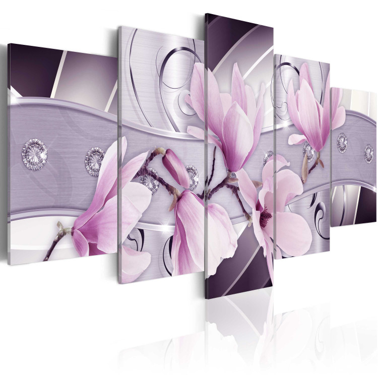 Canvas Art Print Purple Magnolia 64309 additionalImage 2