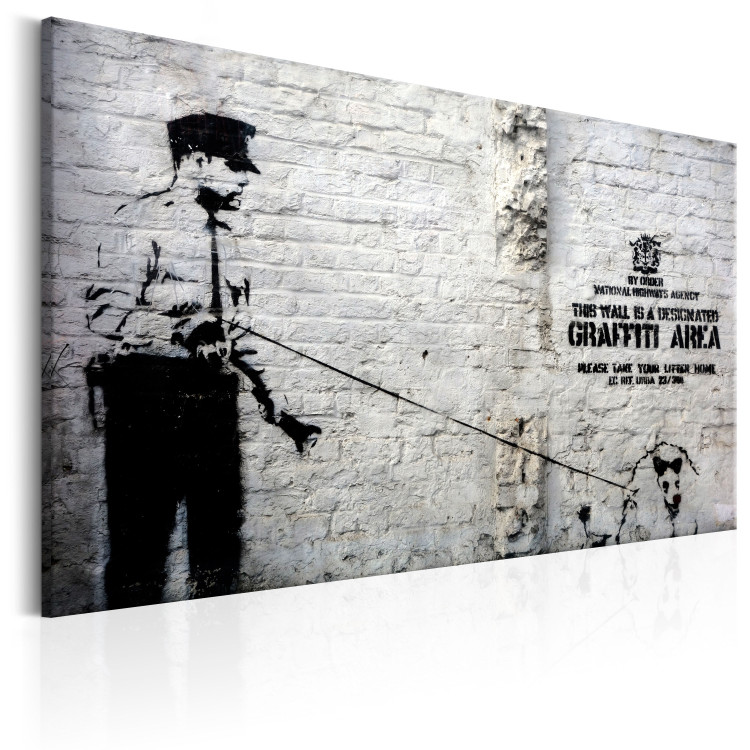 Canvas Graffiti Area (Police and a Dog) by Banksy 68109 additionalImage 2