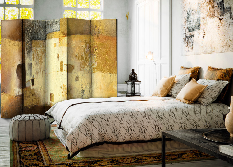 Room Separator Golden Oddity II - abstract texture in an artistic motif 95609 additionalImage 4