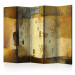 Room Separator Golden Oddity II - abstract texture in an artistic motif 95609