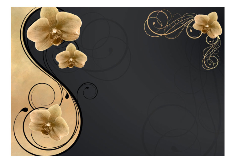 Wall Mural Grace of the golden orchid 97309 additionalImage 1