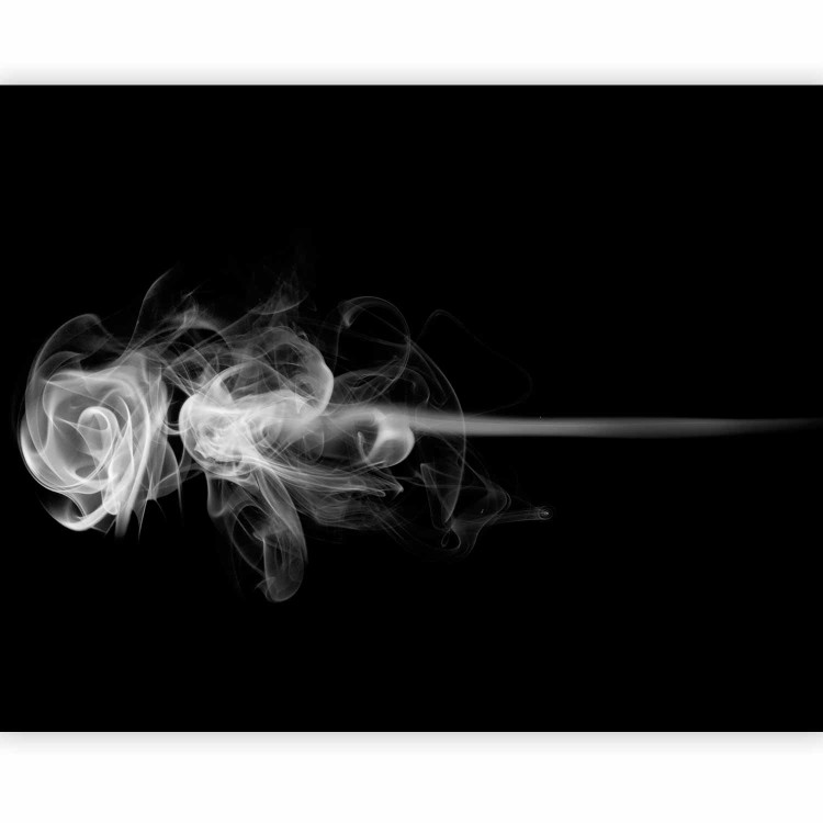 Wall Mural Abstraction with smoke - illusion of a rose formed from smoke on a black background 97609 additionalImage 5