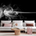 Wall Mural Abstraction with smoke - illusion of a rose formed from smoke on a black background 97609