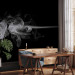 Wall Mural Abstraction with smoke - illusion of a rose formed from smoke on a black background 97609 additionalThumb 4