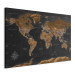 Canvas Art Print Brown World Map (PL) 106519 additionalThumb 2