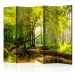 Room Divider Forest Glade II - autumn landscape of forest with yellow leaves and water 107719