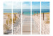 Folding Screen Seaside Vacation II - sea and sand against a blue sky in summer 108119 additionalThumb 3