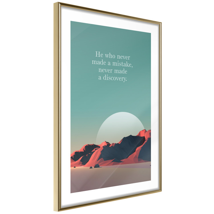 Poster He who never made a mistake - mountains and motivational English quote 114419 additionalImage 8