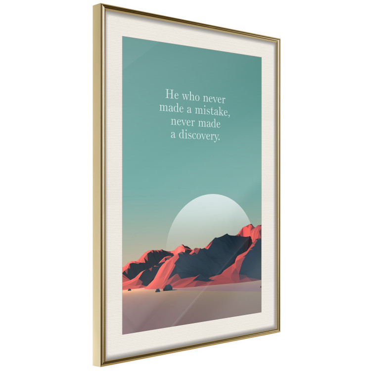 Poster He who never made a mistake - mountains and motivational English quote 114419 additionalImage 2