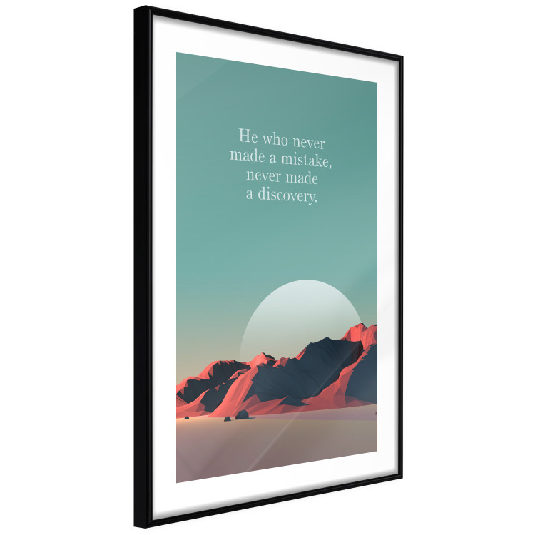 Poster He who never made a mistake - mountains and motivational English quote 114419 additionalImage 13