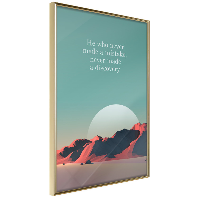 Poster He who never made a mistake - mountains and motivational English quote 114419 additionalImage 14