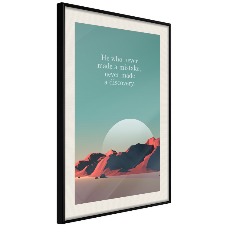Poster He who never made a mistake - mountains and motivational English quote 114419 additionalImage 3