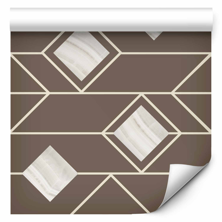 Wallpaper Triangles and Squares (Beige) 114819 additionalImage 1