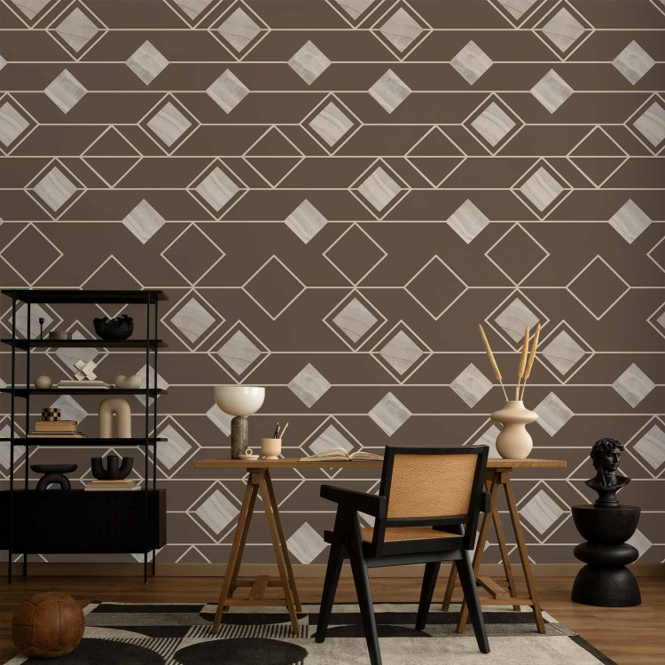Wallpaper Triangles and Squares (Beige) 114819 additionalImage 5