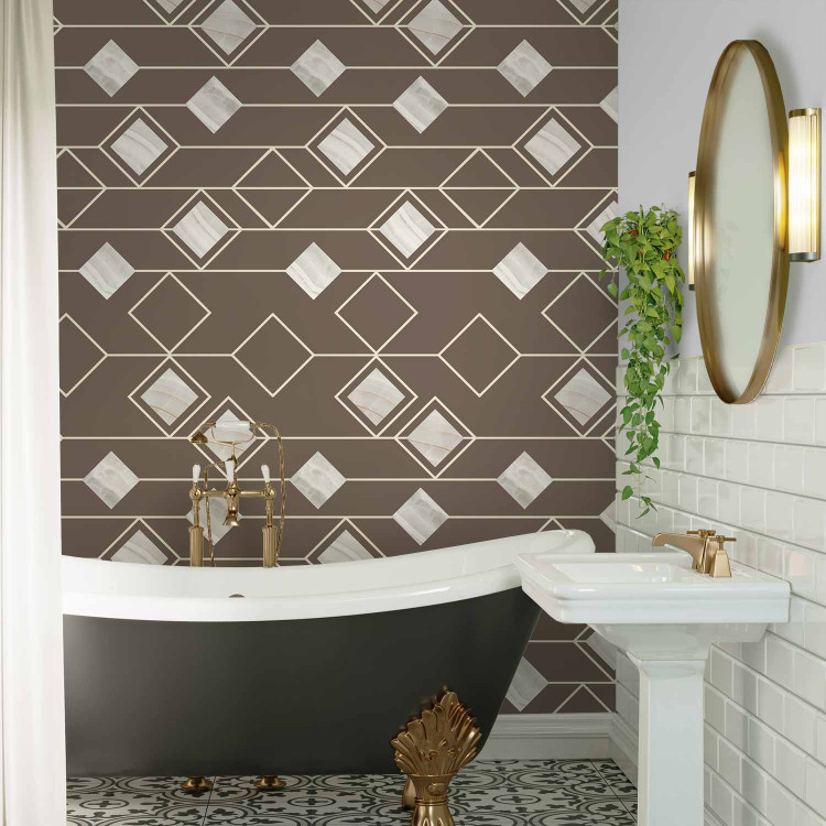 Wallpaper Triangles and Squares (Beige) 114819 additionalImage 10