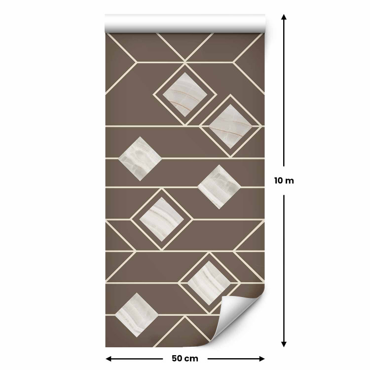 Wallpaper Triangles and Squares (Beige) 114819 additionalImage 2