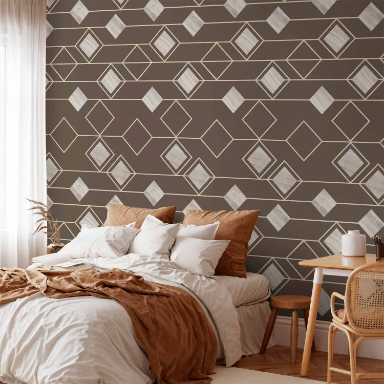 Wallpaper Triangles and Squares (Beige) 114819 additionalImage 4
