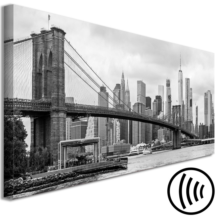 Canvas Road to Manhattan (1 Part) Narrow Black and White 118619 additionalImage 6