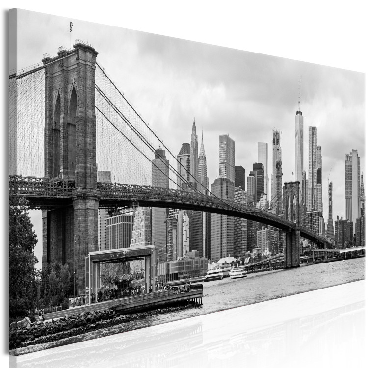 Canvas Road to Manhattan (1 Part) Narrow Black and White 118619 additionalImage 2
