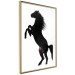 Wall Poster Horse Dance - black and white composition with the silhouette of a standing horse 118919 additionalThumb 6