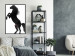 Wall Poster Horse Dance - black and white composition with the silhouette of a standing horse 118919 additionalThumb 3