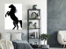 Wall Poster Horse Dance - black and white composition with the silhouette of a standing horse 118919 additionalThumb 17
