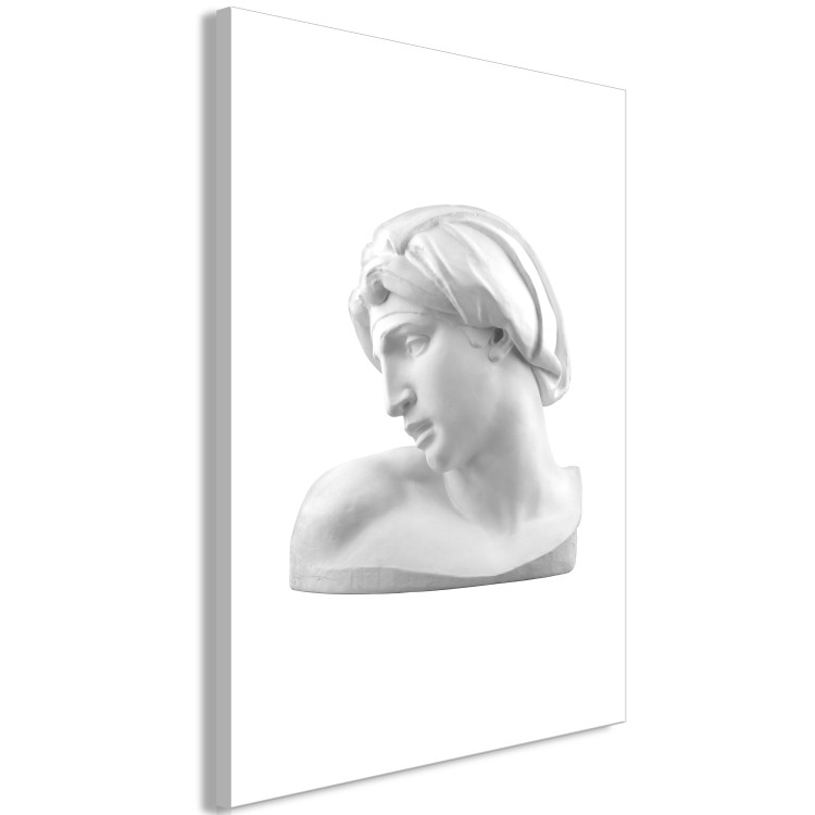 Canvas Art Print Stone profile - a Renaissance bust detail on a white background 119119 additionalImage 2