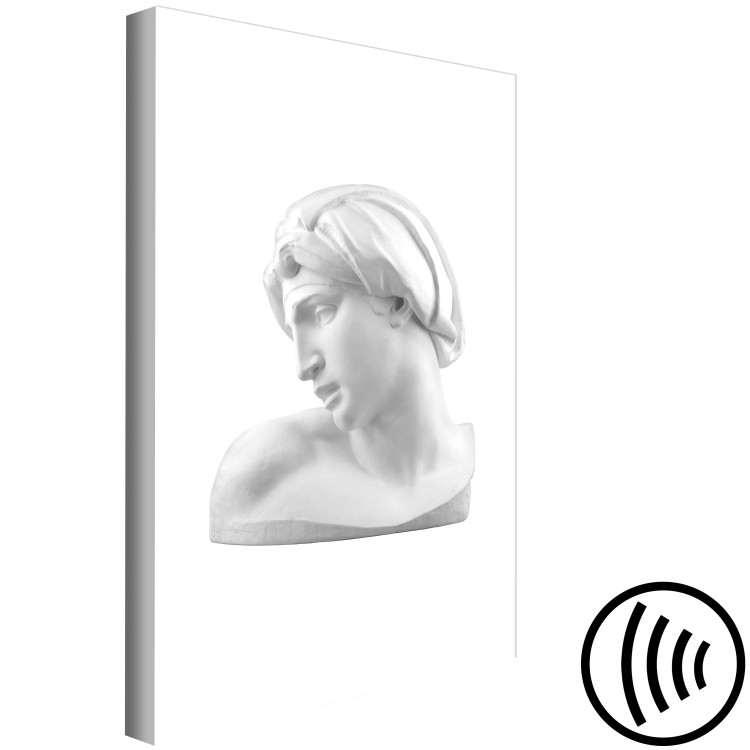 Canvas Art Print Stone profile - a Renaissance bust detail on a white background 119119 additionalImage 6