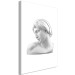 Canvas Art Print Stone profile - a Renaissance bust detail on a white background 119119 additionalThumb 2