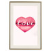 Wall Poster Love Lips - English text "kiss" on heart-shaped lips 123219 additionalThumb 19