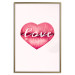 Wall Poster Love Lips - English text "kiss" on heart-shaped lips 123219 additionalThumb 20