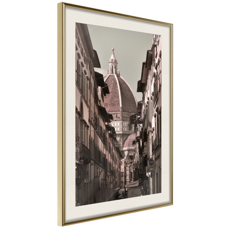 Poster Florence - street architecture in Italy with backdrop of historic palace 123619 additionalImage 2