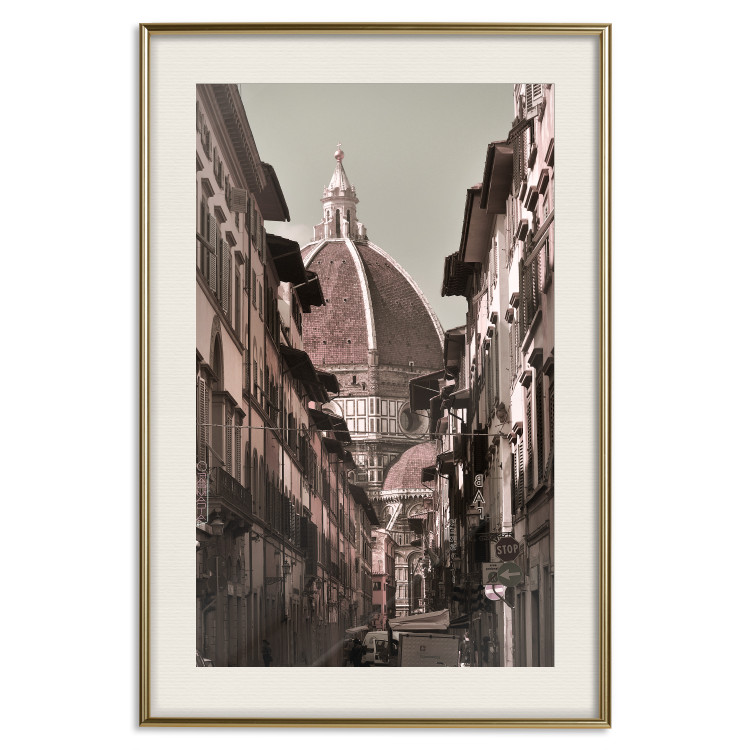 Poster Florence - street architecture in Italy with backdrop of historic palace 123619 additionalImage 19