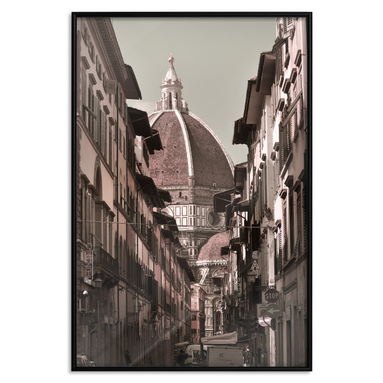 Poster Florence - street architecture in Italy with backdrop of historic palace 123619 additionalImage 24