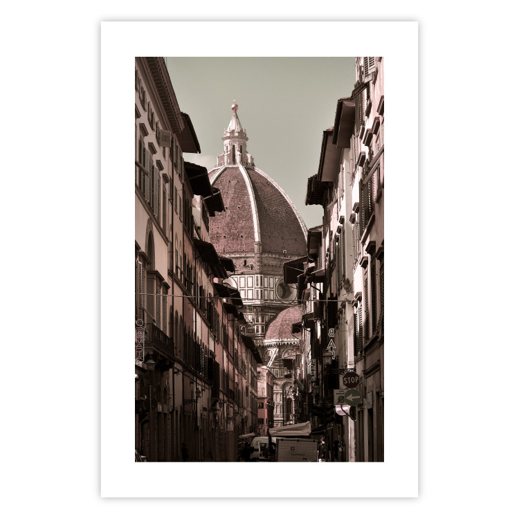 Poster Florence - street architecture in Italy with backdrop of historic palace 123619 additionalImage 19