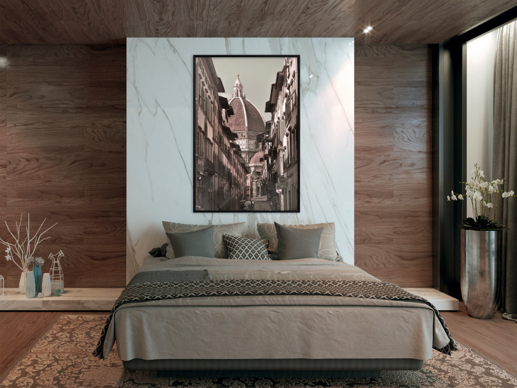 Poster Florence - street architecture in Italy with backdrop of historic palace 123619 additionalImage 3