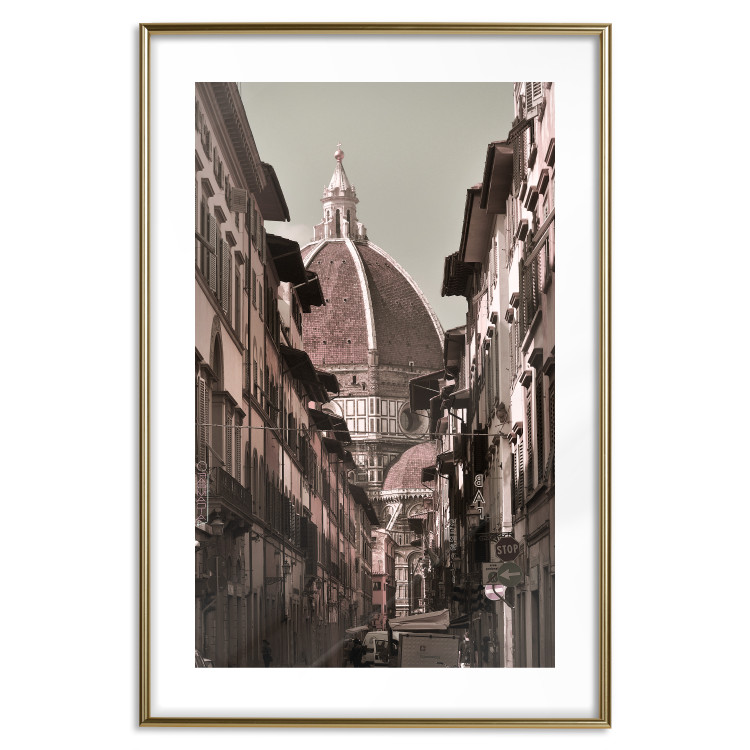Poster Florence - street architecture in Italy with backdrop of historic palace 123619 additionalImage 14
