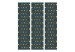 Room Divider Dots (3-piece) - pattern with gold-black dots and dark background 124119 additionalThumb 3