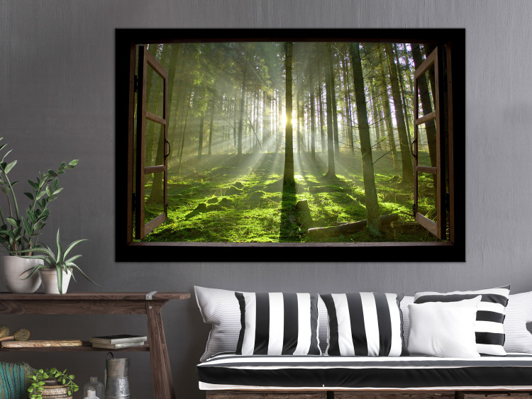 Canvas Print Dawn in the Forest (1 Part) Wide 125019 additionalImage 3